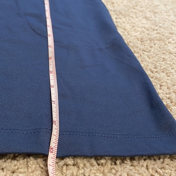 Hue S NWT blue mock neck tunic with pockets - Picture 6 of 7